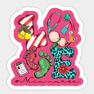 LOVE Nicu Nurse Sticker